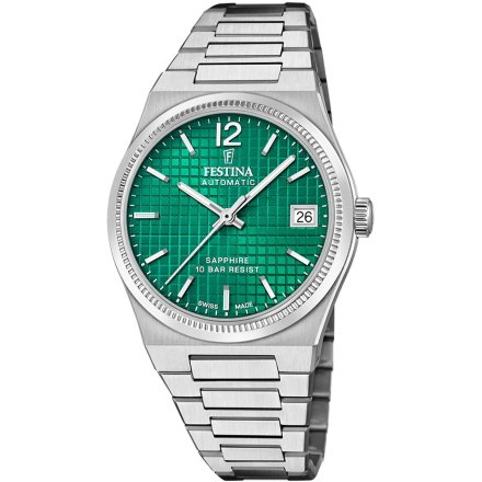 Festina Swiss Made 20029/5 Zegarek Damski  Automatyczny z zieloną tarczą