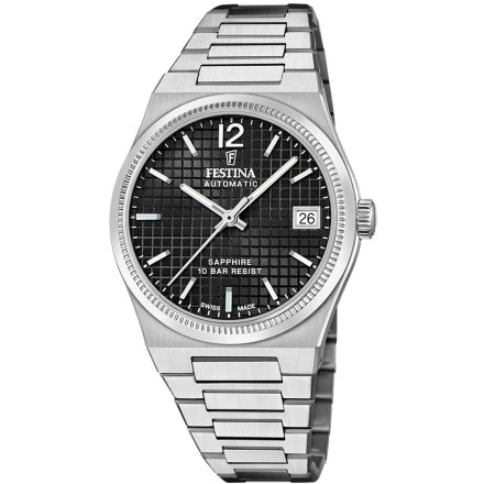 Festina Swiss Made 20029/6 Zegarek Damski  Automatyczny z czarną tarczą