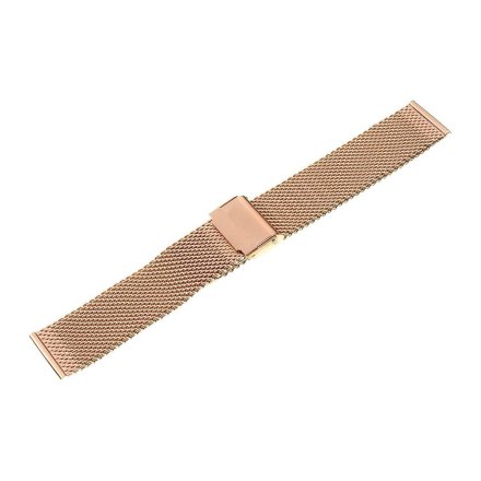 Różowo złota bransoletka gruba siatka do smartwatch zegarek 22 / 24 / 26
