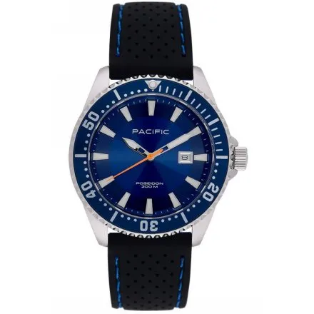 Pacific Poseidon SMPA-2001-02 granatowy męski zegarek wodoodporny 200M
