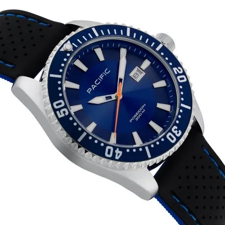Pacific Poseidon SMPA-2001-02 granatowy męski zegarek wodoodporny 200M