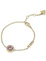 Guess M'Ama Non M'Ama bransoletka złota damska różowy kryształ JUBB04668JW (S)