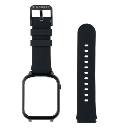 Garett czarny silikonowy pasek 20 mm do smartwatcha Kids Essa GO 4G 5904238486436