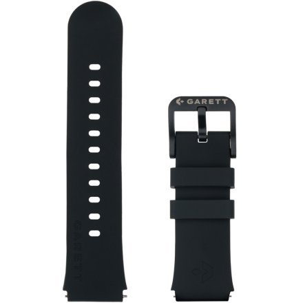 Garett czarny silikonowy pasek 18 mm do smartwatcha Kids Essa GO 4G 5904238486436