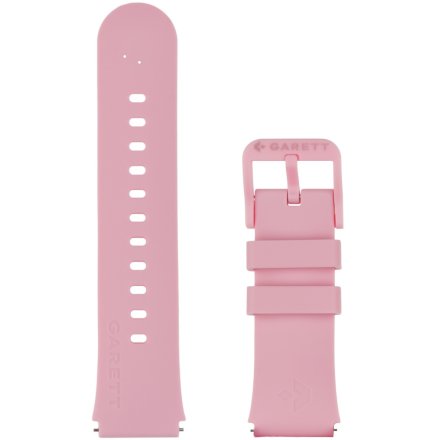 Garett różowy silikonowy pasek 18 mm do smartwatcha Kids Essa GO 4G 5904238486443