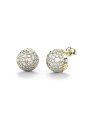 Guess Calypso złote kolczyki kółka z kryształkami JUBE04457JW