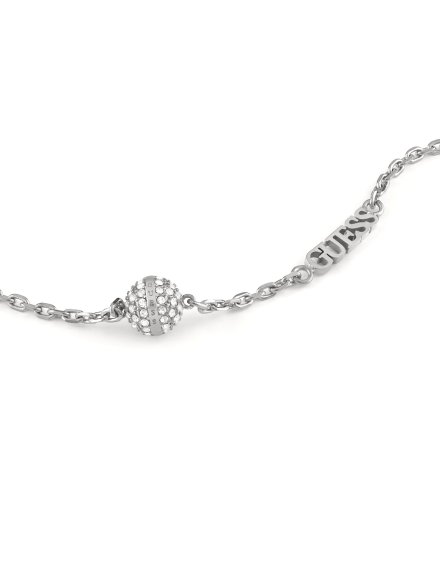 Guess Calypso srebrna bransoletka damska kryształki JUBB04456JW (S)