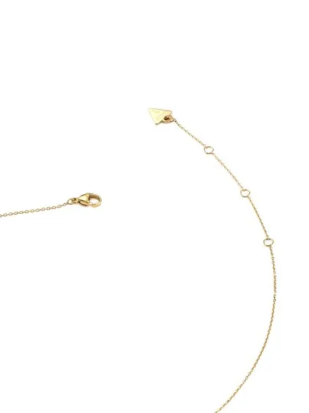 Guess M'Ama Non M'Ama złoty naszyjnik z kryształkami JUBN04658JW