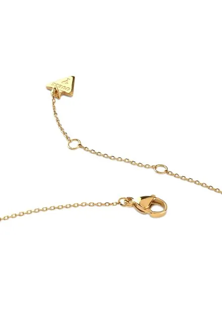 Guess M'Ama Non M'Ama złoty naszyjnik z kryształkami JUBN04658JW