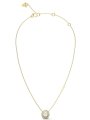 Guess M'Ama Non M'Ama złoty naszyjnik z kryształkami JUBN04667JW