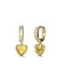 Guess Mon Amour złote kolczyki serce kryształki JUBE04615JW