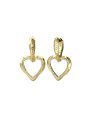 Guess Mon Amour złote kolczyki serce z kryształkami JUBE04617JW
