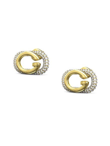 Guess Oh My G złote kolczyki kryształki JUBE04511JW