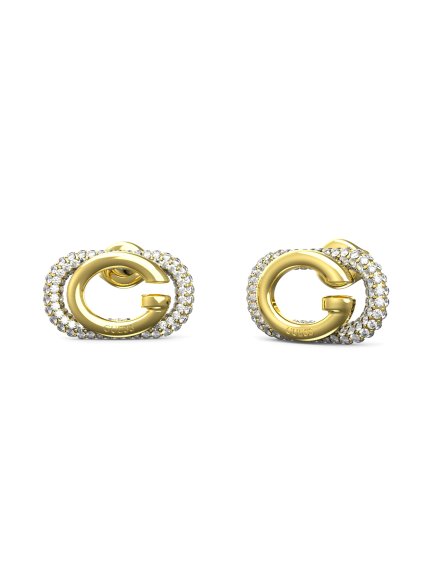 Guess Oh My G złote kolczyki kryształki JUBE04511JW