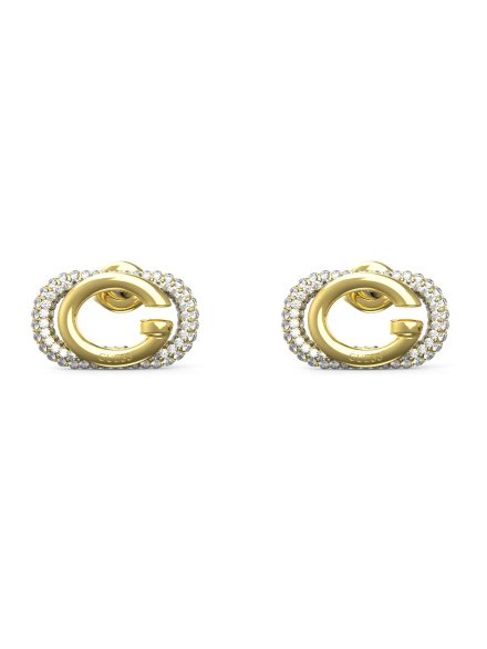 Guess Oh My G złote kolczyki kryształki JUBE04511JW