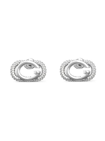 Guess Oh My G srebrne kolczyki kryształki JUBE04511JW