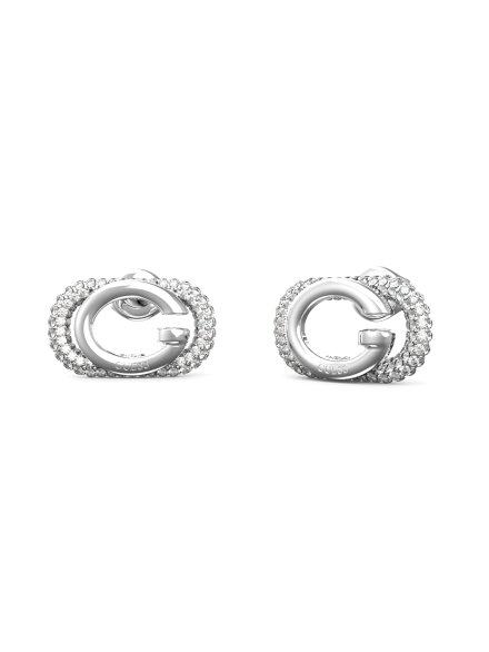 Guess Oh My G srebrne kolczyki kryształki JUBE04511JW
