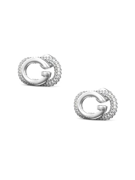 Guess Oh My G srebrne kolczyki kryształki JUBE04511JW