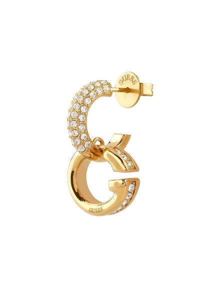 Guess Oh My G złote kolczyki kryształki JUBE04521JW