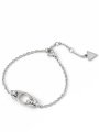 Guess Oh My G srebrna bransoletka damska literka G kryształki JUBB04510JW (L)