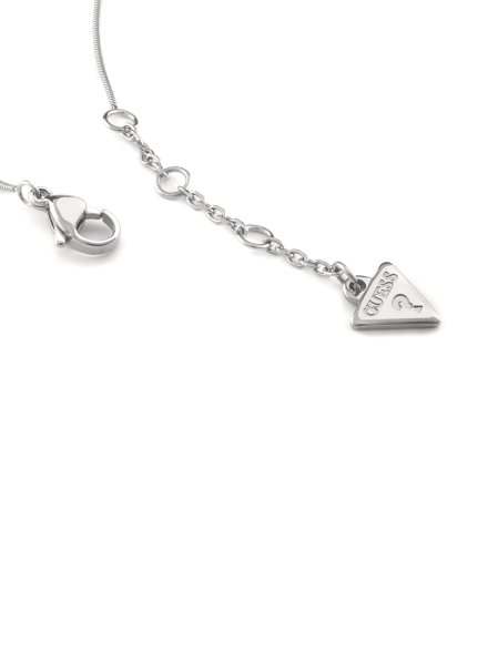 Guess In My Heart srebrna bransoletka damska serce kryształki JUBB04502JW (L)