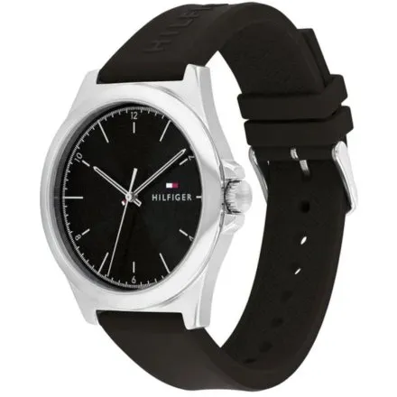 Tommy Hilfiger Norris zegarek męski czarny na pasku 1710617