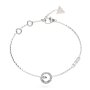 Guess Tiny Dancer srebrna bransoletka damska kółko z kryształkami JUBB04656JW (S)