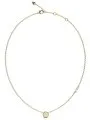 Guess Stylish Guess złoty naszyjnik kółko z kryształkami JUBN04593JW