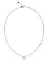 Guess Stylish Guess srebrny naszyjnik kółko z kryształkami JUBN04593JW