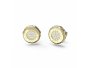 Guess Stylish Guess złote kolczyki kółka z kryształkami JUBE04595JW