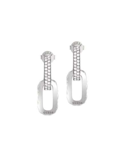 Guess Stylish Guess srebrne kolczyki kryształki JUBE04582JW