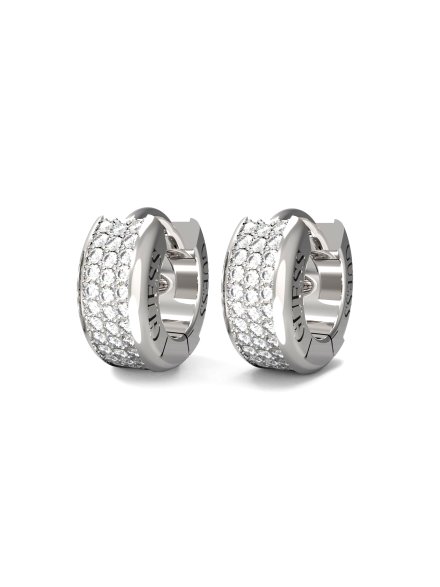 Guess Stylish Guess srebrne kolczyki kryształki JUBE04583JW