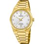 Festina Swiss Made 20058/1 zegarek damski złoty na bransolecie z kryształkami