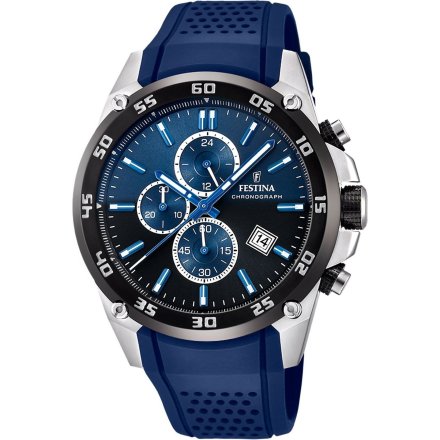 Festina The Originals 20330/A Zegarek Męski Sportowy z granatowym paskiem kauczukowym