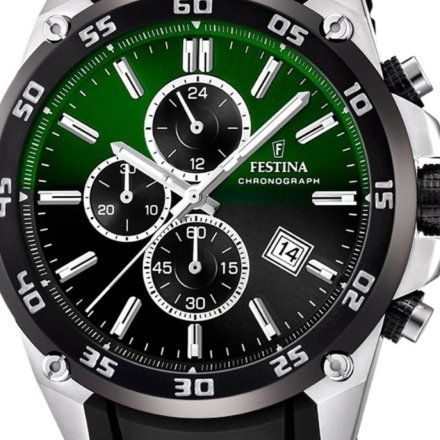 Festina The Originals 20330/B Zegarek Męski Sportowy z czarnym paskiem kauczukowym