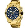 Festina Prestige 20492/2 Zegarek Męski złoty z granatową tarczą i  funkcją chronografu