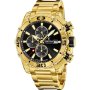Festina Prestige 20492/4 Zegarek Męski złoty z czarną tarczą i  funkcją chronografu