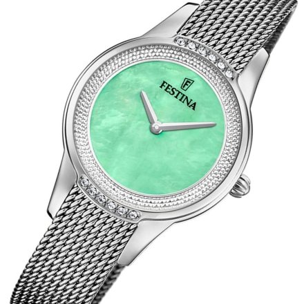 Festina Mademoiselle 20494/6 zegarek damski na bransolecie z turkusową tarczą