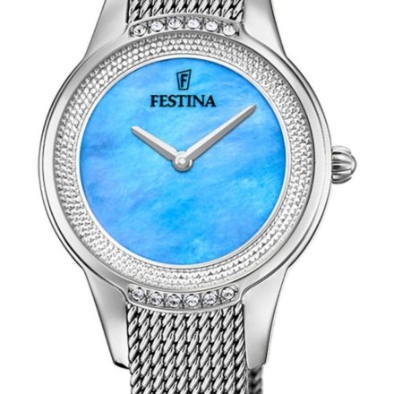 Festina Mademoiselle 20494/8 zegarek damski na bransolecie z błękitną tarczą
