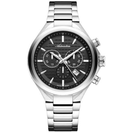 Szwajcarski zegarek męski Adriatica z chronografem i bransoletą A8334.5116CH
