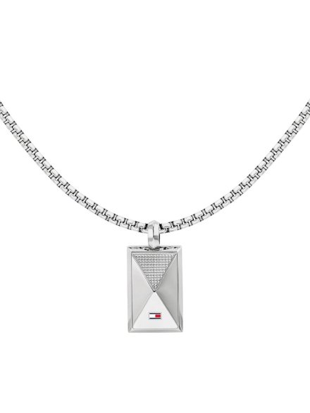 Tommy Hilfiger naszyjnik męski nieśmiertelnik srebrny 2790564