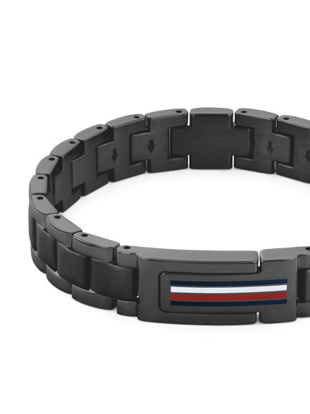 Tommy Hilfiger Mason bransoletka męska stalowa czarna 2790597