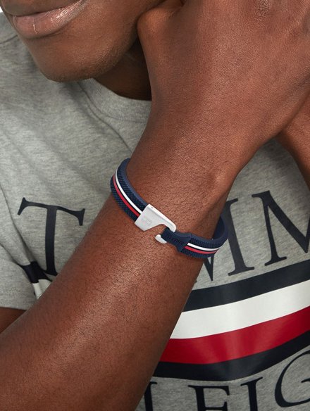 Tommy Hilfiger Clark bransoletka męska granatowa 2790606