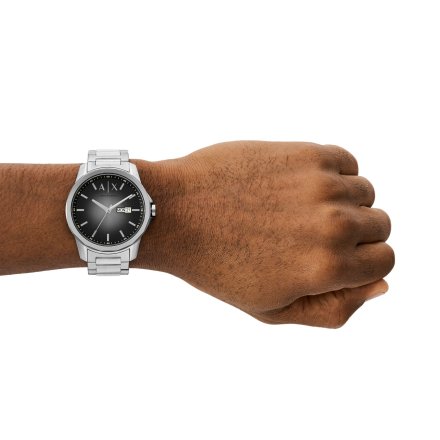 Armani Exchange Banks srebrny zegarek z bransoletką AX1764