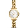 Fossil Carlie zegarek damski złoty z bransoletką łańcuch ES5329