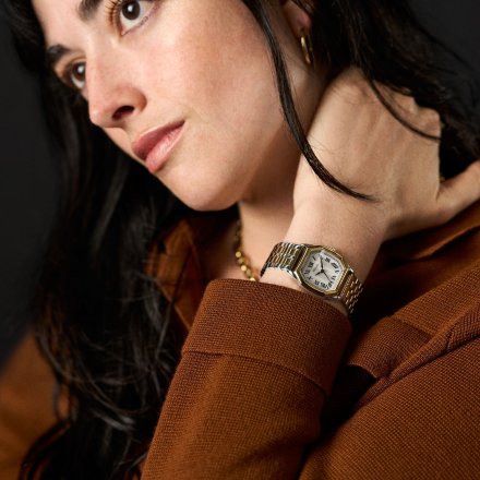 Fossil Harlow zegarek damski srebrno-złoty retro na bransoletce ES5362