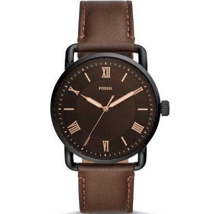 Fossil Copeland zegarek męski klasyczny brązowy na pasku FS5666
