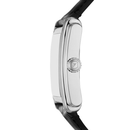 Fossil Carraway zegarek męski prostokąt czarny na pasku FS6078