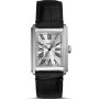 Fossil Carraway zegarek męski prostokąt czarny na pasku FS6078