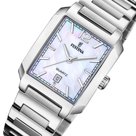 Festina Classic Bracelet 20679/2 Zegarek Damski z prostokątną kopertą na bransolecie